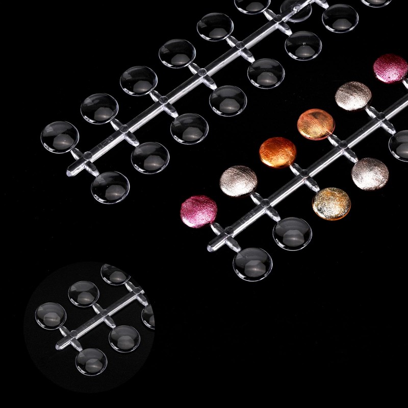 Tbestmax 1440 Pcs Nail Polish Swatch Dots Round False Nail
