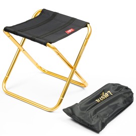 Lesfit Folding Camping Stool, Portable Lightweight Seat (30x25.5x31.5cm)