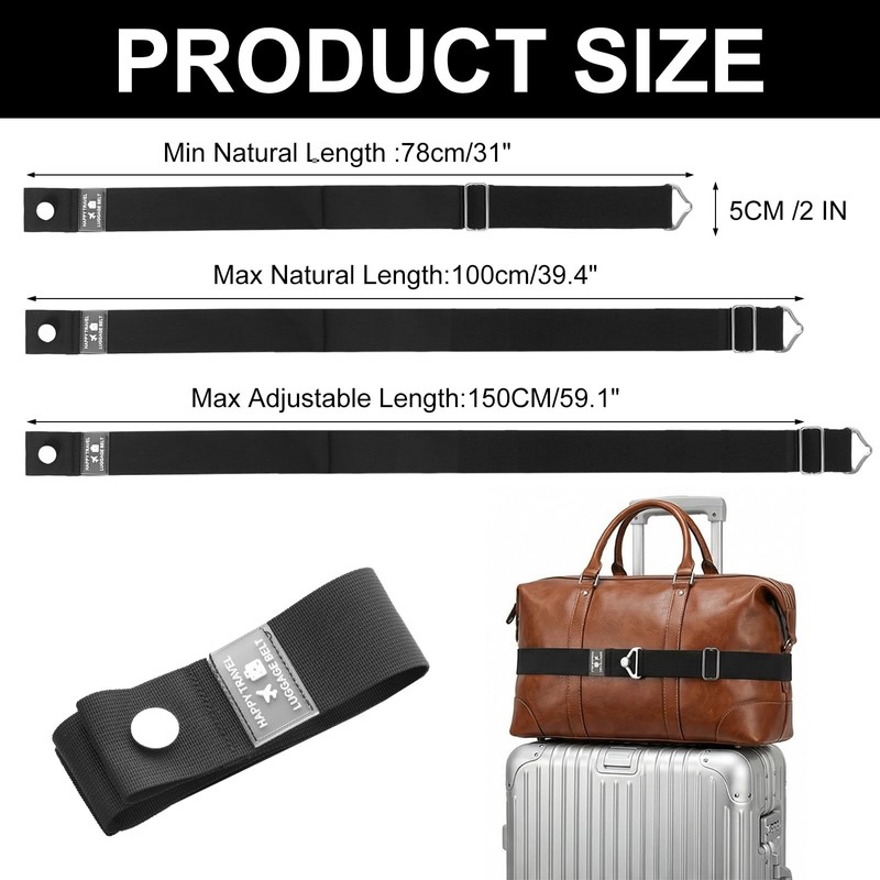 2-in-1 Travel Belt for Luggage Straps Add a Bag Luggage