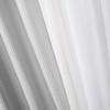 SunClipse 4 Piece Silver Open Stitch and Solid Window Curtain