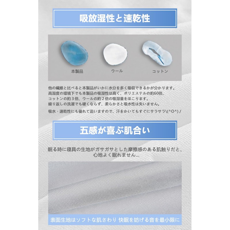 Aooka Naturally Derived Fitted Sheet, 5 Sides Waterproof, Absorbent and