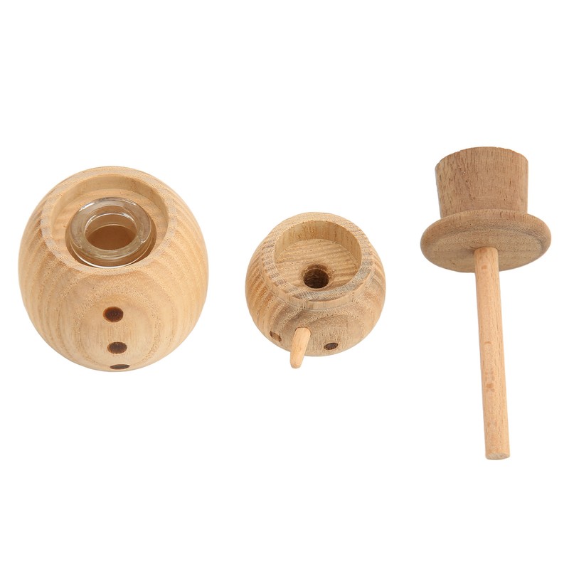 Wood Aromatherapy Diffuser Snowman Shape Portable Waterless Fireless Essential Oil