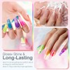 RARJSM Jelly Gel Nail Polish Set, Translucent Neon Nail Polish