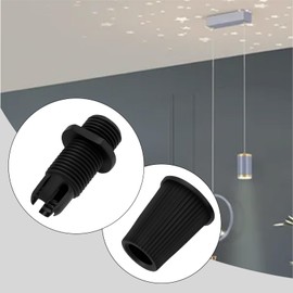 Be In Your Mind 10pcs Power Pendant Lamp Plastic Wire Buckle Cable Housing Lock Type Wire Buckle M10x27mm Suitable for Cables with Cross Section of 7mm, Black