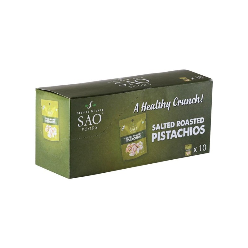 SAO Foods Salted & Roasted Pistachios – 3.5 oz |
