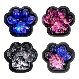 4 Stück Cat Paw Squishy, Squishy Pfote, Katzenpfoten Squishy, Weiche Quetschspielzeuge zur Stressabbau, Süßes Squishy Katze Pfote, Sensorik Spielzeug für Kinder & Erwachsene