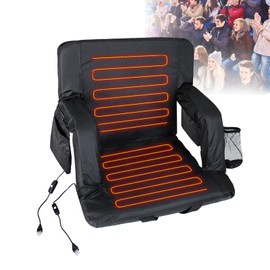 Sojoy Heated Stadium Chair, Black