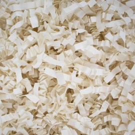 MagicWater Supply - 2 LB - Ivory - Monster Jumbo Crinkle Cut Paper Shred Filler great for Gift Wrapping, Basket Filling, Birthdays, Weddings, Anniversaries, Valentines Day, and other occasions