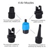 ZAWELIYO Paddle Air Valve Adapter 4 Air Nozzles Lightweight Portable