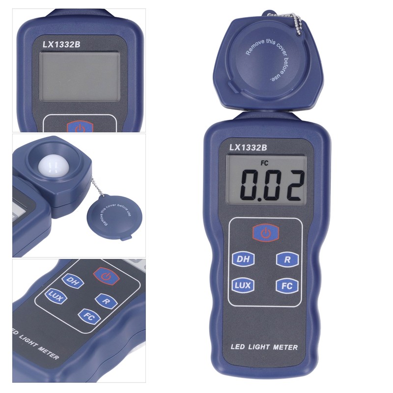 Illumination Photometer Digital Brightness Tester High Accuracy Light Detector Illuminance