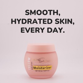 Magnesium Tallow Body Lotion- with grassfed beef tallow, Ashwagandha, Magnesium, Vitamin D3/K2 and Probiotics | Calming Lotion| Tallow Moisturizer | Topical, Non-toxic body cream- 5 oz.