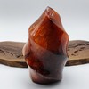 NsmjodStone Natural Carnelian Flame Tower Carving Crystal Red Agate Reiki