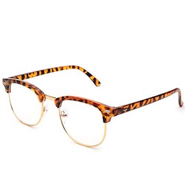 Myopic Glasses -0.50 to -4.00 Strength Fashion Lightweight Men Women Myopia Distance Glasses, Tortoiseshell