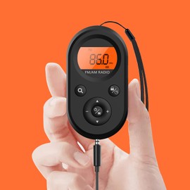 AM FM Portable Radio,Personal Pocket Radio Rechargeable with Best Reception,Long Battery Life,Stereo Earphone,Small Digital Transistor Radios for Hiking,Walking,Jogging