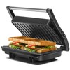 Panini Press Grill, Aigostar 1000W Sandwich Maker with Ceramic Non-stick