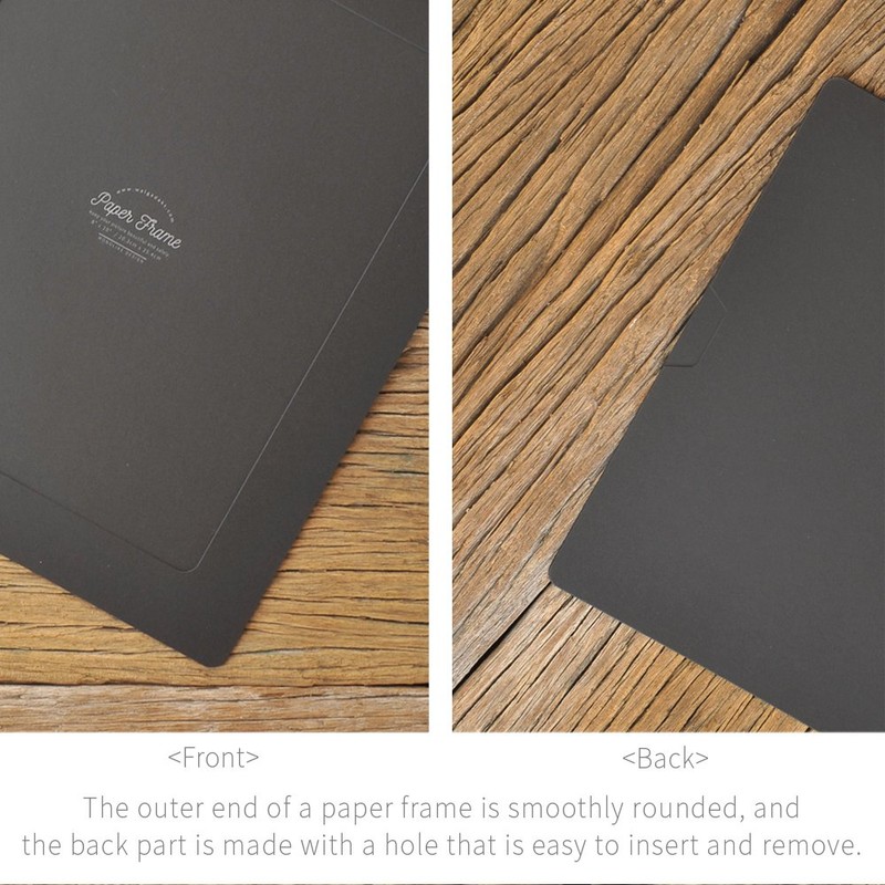 Black 8x10 PLAIN Paper Frame - Black Monolike Plain Paper