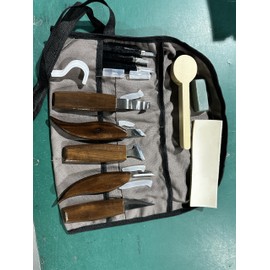 Wood Carving Set, Wood Carving Kit with Detail Wood Carving Knife, Whittling Knife, Wood Chisel Knife, Gloves, Carving Knife Sharpener for Spoon, Bowl, Kuksa Cup