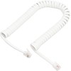 Audiophan Handset Curl Cord Cross Wire RJ9 4 Poles 4