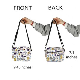 RAHC The Musical Inspired Gift Cinderella Musical Theater Zipper Pouch Makeup Bag Gift For Actor Actress (B-Crossbody)