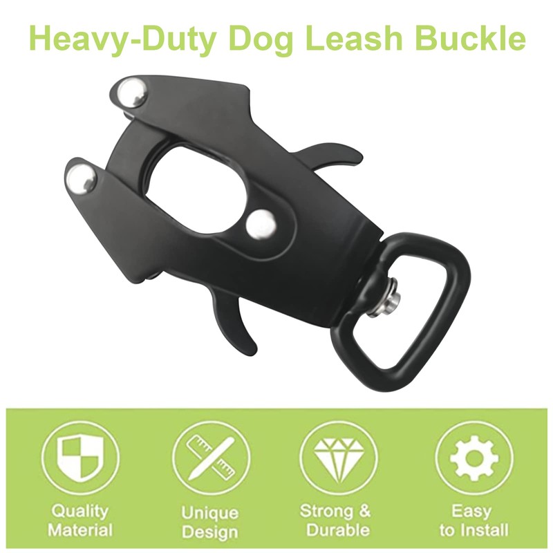 UFURMATE Frog Clip, Space Aluminum Locking Dog Leash Buckle Heavy-Duty