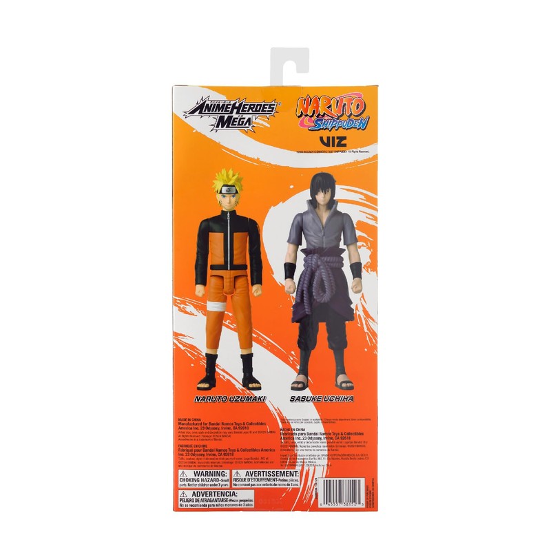 ANIME HEROES MEGA - Naruto - Sasuke Uchiha 12" Action
