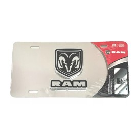 Chroma DODGE RAM 3D L/W On Stainless License Plate By Chroma Auto Vanity Plt
