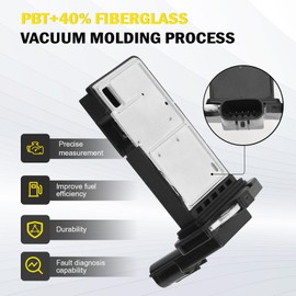 Mass Air Flow Meter MAF Sensor for Lexus GX460/GX470/LX470/LX570, Toyota Prius/4Runner/Sequoia/Tundra Isuzu NPR/NQR/NRR Chevy Tiltmaster GMC Forward - OE# MAF0035 22204-0F030 222040F030