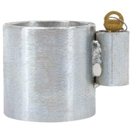 Mytee Products Fifth Wheel King Pin Lock 2.90" Diameter Keyed Unique Made in USA | Heavy Duty Chrome Kingpin Lock Trailer Hitch Lock Works with RVs, Containers & Trailers (1 - Pack)