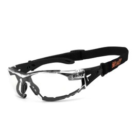 HELLY® - No.1 Bikereyes® | Biker Glasses, Motorcycle Sunglasses, Motorcycle Goggles | Anti-Fog, Windproof, Shatterproof, Cushion & Strap | Top Wearing | Glasses: Moab 5 (Clear)