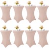 8 Pack Cocktail Table Covers 32x43 Inch Fitted Stretch Spandex