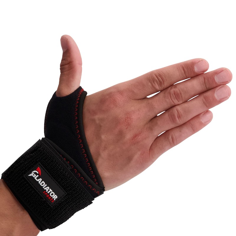 Gladiator Sports Sports Handgelenkbandage mit Daumenöffnung