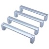KEABATH 2pairs Shower Door Handle Chrome Shower Glass Door Handle