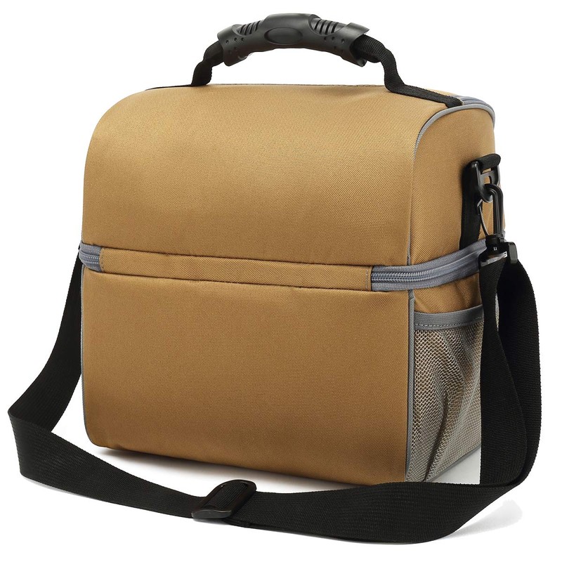 FlowFly Double Layer Cooler Insulated Lunch Bag Adult Lunch Box