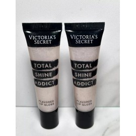 Victoria's Secret Lot of 2 Victoria's Secret ICED Total Shine Addict Flavored Lip Gloss Not Sealed