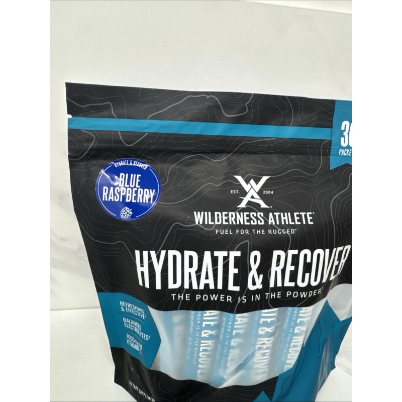 Wilderness Athlete Hydrate & Recover Powder 30 Packets Electrolyte Drink