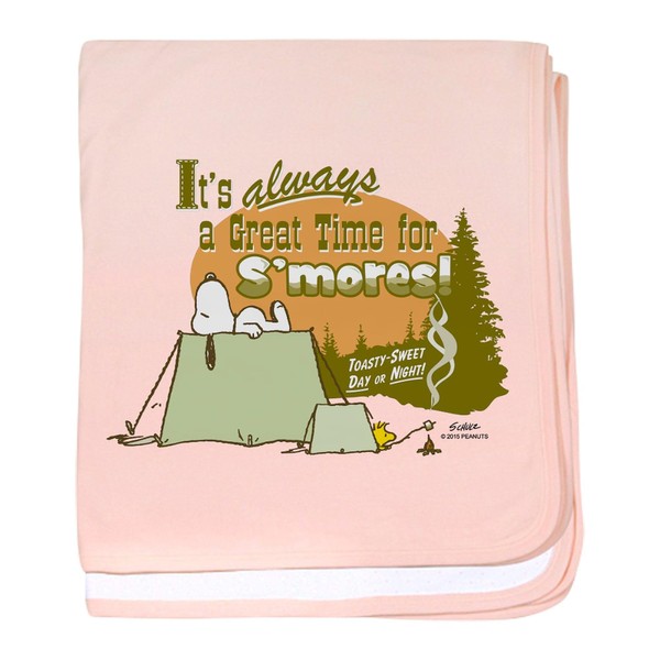 CafePress Snoopy Smores Baby Blanket, Super Soft Newborn Swaddle