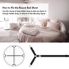 Bed Sheet Holder Straps, 4+2 Pcs Adjustable Mattress Sheet Clips,