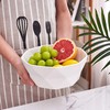 Set Of 2 Premium Ceramic Geometric Large Salad Serving Bowls
