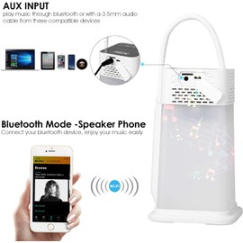 AGM LED Bedside Lamp, 1200 mAh Night Light with Bluetooth Speaker, Touch Dimmable 2-in-1 Desk Lamp & Night Light Children for Bedroom Camping