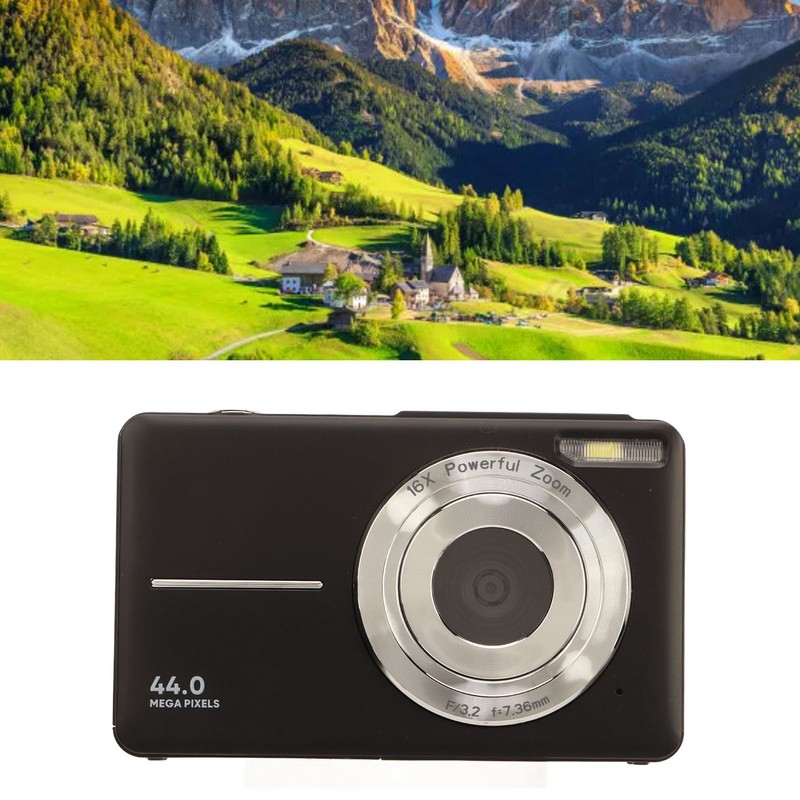 Digital Camera for Teens Kids 44MP 1080P HD 16X Digital