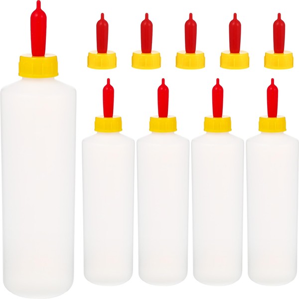 5 botellas de alimentación de cordero con 5 pezones, 400