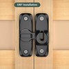 2 Pack Barn Door Lock, 90/180 Degree Gate Latches, Zinc