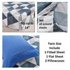 American Home Collection 4 Piece Print Bedding Sheets & Pillowcases