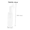 Ipetboom 60ml Refillable Foaming Bottle Set Travel Shampoo Dispenser Hand