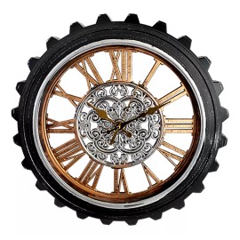 Rm Regalomex Reloj Análogo De Pared Forma Engrane 44 Centímetros