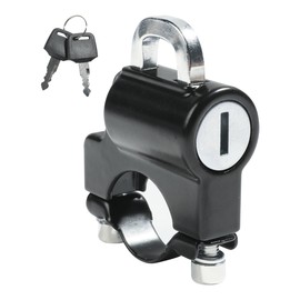 Zlirfy Motorcycle Helmet Lock,Anti-Theft Helmet Security Lock with 2 Keys, Security Aluminum Alloy 22mm-26mm Helmet Safety Lock,Tamper-Proof Helmet Security Lock,Fit for Motorbike Scooter Street Bike