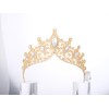 Light Up Crystal Gold Crown Royal Tiaras Prom Costume Hair