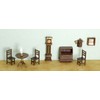 Dollhouse Miniature 1/4" Scale 9 Pc Living Room SET #G1452.