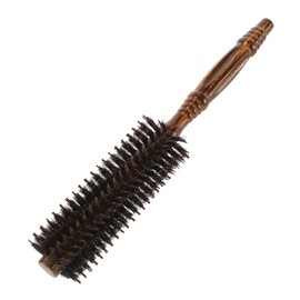 Minkissy Boar Bristle Round Hair Brush Curly Hair Styling Brush Roller Comb for Men Women