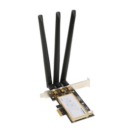 Dpofirs PCIE WiFi Card for PC, Tri Band 1750Mbps 5GHz & 2.4GHz, 3 Antennas, 7/8/10/OS